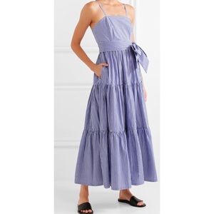 J. Crew Striped Tiered Maxi Dress Blogger Favorite Size 12